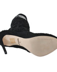Dolce & Gabbana Embroidered Floral Stiletto Socks Booties