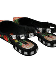 Dolce & Gabbana Elegant Crystal-Embellished Floral Flats