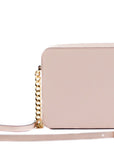 Michael Kors Jet Set Large East West Saffiano Leather Crossbody Bag Handbag (Powder Blush)