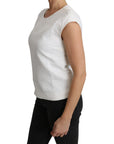 Dolce & Gabbana Elegant White Cotton Blend Blouse