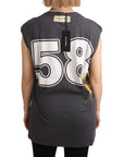 Dolce & Gabbana Elegant Gray Cotton Cap Sleeve Tee