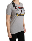Dolce & Gabbana Sequined Motive Cotton Tee