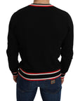 Dolce & Gabbana Elegant Black Cashmere Crew Neck Sweater