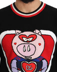 Dolce & Gabbana Elegant Black Cashmere Crew Neck Sweater