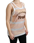 Dolce & Gabbana Crystal Embellished Sleeveless Cotton Top