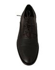 Dolce & Gabbana Elegant Brown Leather Formal Lace-ups