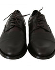 Dolce & Gabbana Elegant Brown Leather Formal Lace-ups