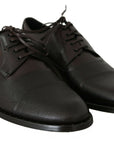 Dolce & Gabbana Elegant Brown Leather Formal Lace-ups
