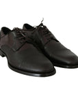 Dolce & Gabbana Elegant Brown Leather Formal Lace-ups