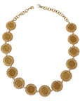 Dolce & Gabbana Elegant Crystal Charm Statement Necklace