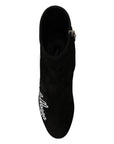 Dolce & Gabbana Chic Embroidered Ankle Boots