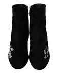 Dolce & Gabbana Chic Embroidered Ankle Boots