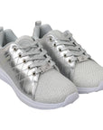 Philipp Plein Sleek Silver Sneakers for Trendsetters