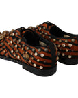 Dolce & Gabbana Tiger Pattern Crystal Embellished Flats