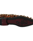 Dolce & Gabbana Tiger Pattern Crystal Embellished Flats
