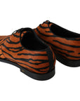 Dolce & Gabbana Tiger Pattern Dress Shoes with Pony Hair