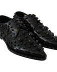 Dolce & Gabbana Elegant Black Dress Shoes with Crystals