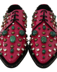 Dolce & Gabbana Fuchsia Pink Crystal Patent Flats