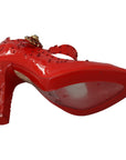 Dolce & Gabbana Chic Red Crystal Cinderella Pumps