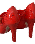 Dolce & Gabbana Chic Red Crystal Cinderella Pumps