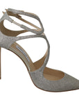 Jimmy Choo Platinum Ice Lancer Leather Pumps - Elegance Refined