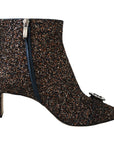 Jimmy Choo Amethyst Mix Hanover Heeled Glitter Boots