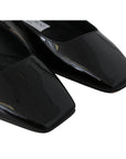 Jimmy Choo Elegant Black Patent Flats with Crystal Accent