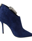 Jimmy Choo Pop Blue Crystal-Strap Heeled Boots
