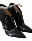 Jimmy Choo Elegant Black Patent Heeled Boots