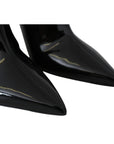Jimmy Choo Elegant Black Patent Heeled Boots