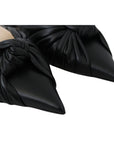 Jimmy Choo Elegant Pointed Toe Leather Flats