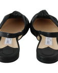 Jimmy Choo Elegant Pointed Toe Leather Flats