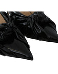 Jimmy Choo Elegant Black Leather Pointed Toe Pumps