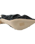Jimmy Choo Elegant Black Leather Pointed Toe Pumps