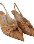 Jimmy Choo Elegant Pointed Toe Leather Pumps