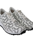 Jimmy Choo Elegant Monochrome Leather Sneakers