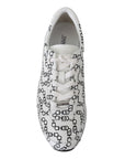 Jimmy Choo Elegant Monochrome Leather Sneakers