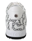 Jimmy Choo Elegant Monochrome Leather Sneakers