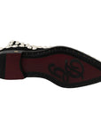 Dolce & Gabbana Chic Black Suede Ankle Boots with Pearls