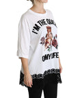 Dolce & Gabbana Elegant White Cotton Blend T-Shirt