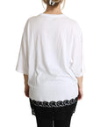 Dolce & Gabbana Elegant White Cotton Blend T-Shirt