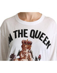 Dolce & Gabbana Elegant White Cotton Blend T-Shirt