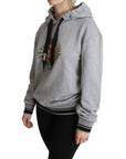 Dolce & Gabbana Exclusive Hooded Gray Cotton Sweater