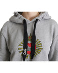 Dolce & Gabbana Exclusive Hooded Gray Cotton Sweater
