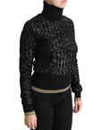 Dolce & Gabbana Elegant Sequined Turtleneck Sweater