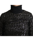 Dolce & Gabbana Elegant Sequined Turtleneck Sweater