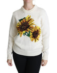 Dolce & Gabbana Elegant Knitted Sunflower Sweater