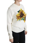 Dolce & Gabbana Elegant Knitted Sunflower Sweater