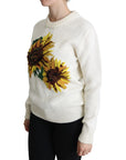 Dolce & Gabbana Elegant Knitted Sunflower Sweater