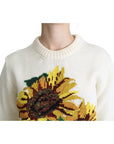 Dolce & Gabbana Elegant Knitted Sunflower Sweater